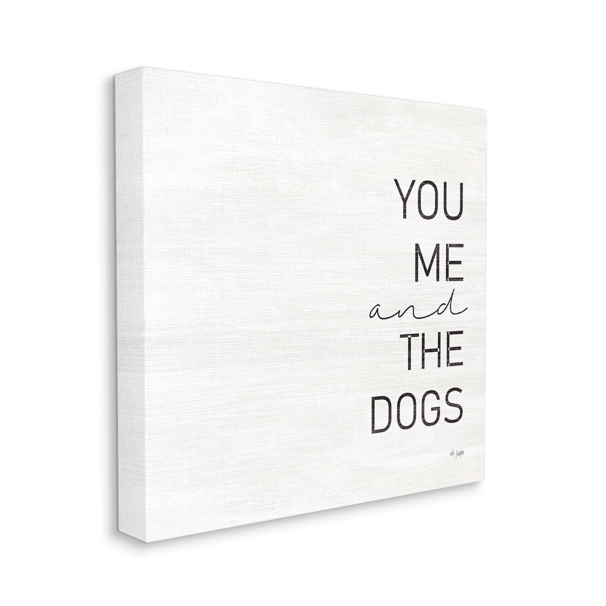 Stupell Industries Family Pet Loving Phrase Inspirational Painting Gallery Wrapped Canvas Print Wall Art, 17 x 17