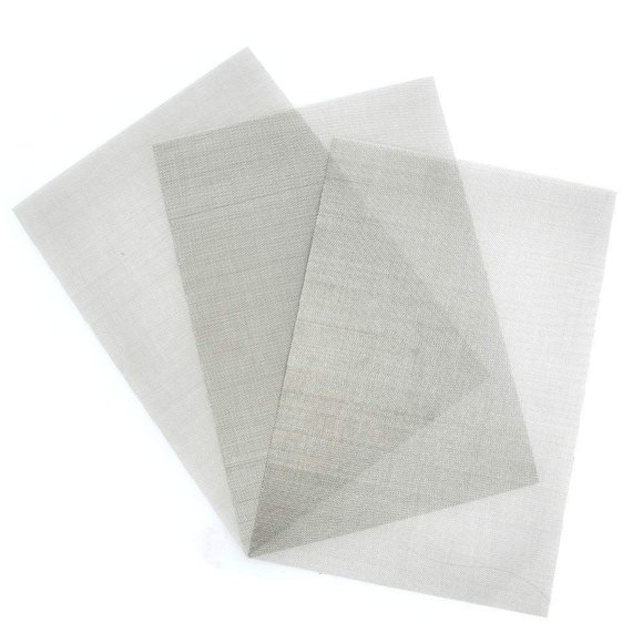 TIMESETL 3 Pcs Stainless Steel Woven Wire 30 Mesh - 12" x 8"(30x21cm) Garden Fence Mesh Cabinets Wire Mesh Window Screen Net