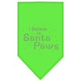 thumbnail image 1 of Santa Paws Rhinestone Bandana Lime Green Small, 1 of 1