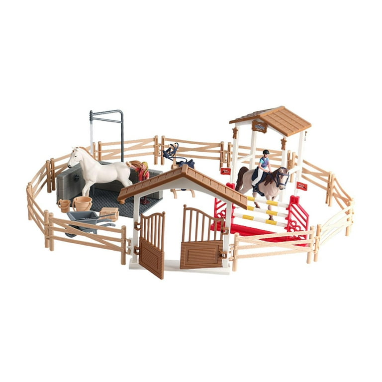 STARTIST Horse and Horseman Playset Equestrian Toy Set Pretend