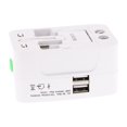 thumbnail image 5 of Universal Dual USB Port Multi Charger International Travel AU EU USA Wall Charger Adapter Converter White, 5 of 8