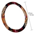 thumbnail image 4 of Shivering 14.5 Inch Printing PVC Leather Steering Wheel Cover Auto Accessories, 4 of 6