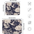 thumbnail image 3 of FREEAMG Floral Hummingbirds Dish Drying Mats Tableware Absorption Water Mat Home Decor Drying Pad for Kitchen Countertop, 16 X 18 Inch, 3 of 7