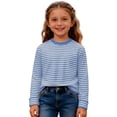 thumbnail image 5 of BJUTIR Boys T Shirts Long Sleeve Graphic Tee With Stripes And Print For Casual Comfort Basic Top Size 7-8 Years, 5 of 6