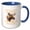 Blue/White, variant on 3drose, Alaska Territory Land Mammal the Moose, 11oz Magic Transforming Mug