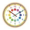 thumbnail image 1 of Horloge Murale Colorée pour Enfants Classes Chambre à Piles Dire l'Heure - Aiguilles Colorées, 1 of 6
