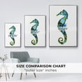 thumbnail image 4 of Seahorse Framed Premium Gallery Wrapped Canvas - Ready to Hang - 17 x 25 - Silver Floating Frame, 4 of 9