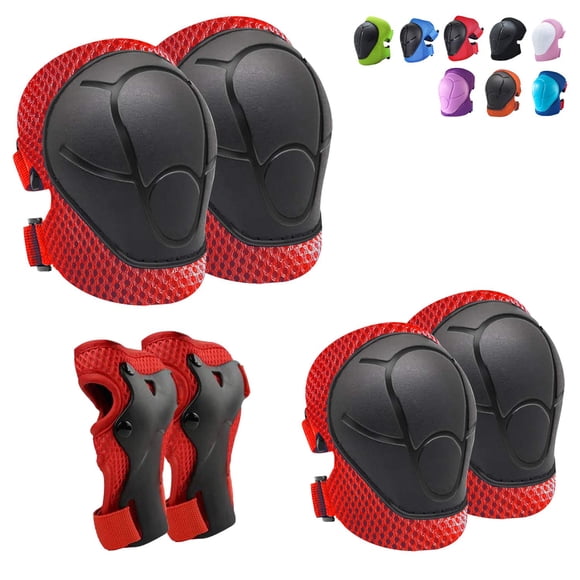 Juego de rodilleras CKE, coderas, protectores de muñeca para niños