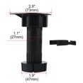 thumbnail image 2 of Unique Bargains Adjustable Height Black Plastic Kitchen Cabinet Cupboard Plinth Foot Leg Pair, 2 of 2