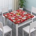 thumbnail image 3 of Red Strawberry Plants Fruit Flower Square Fitted Tablecloth with Elastic Edge,Square Table Cover,Washable Elastic Table Cover for Home Kitchen Party Decor 34"x34", 3 of 6