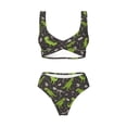 thumbnail image 4 of Daiia Dinosaur Skeleton Women's Bikini Set Two Piece Swimsuit High Waisted Bikini Adjustable Straps Bikini Perfect for Beach, Pool, and Summer Vacation-Large, 4 of 9