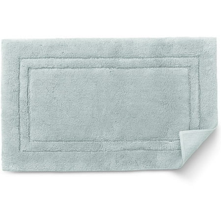 Canopy Cotton Plush Pale Green Bath Rug, 1 Each