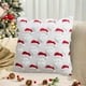 thumbnail image 4 of pstuiky Funda de cojín navideña con diseño de Papá Noel blanco y rojo, suave y bordada, ideal para sofá y silla., 4 of 6