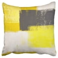 thumbnail image 1 of BOSDECO Grey and Yellow Red Abstract Art Pillow Case Pillow Cover 20x20 inch, 1 of 1