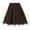 Coffee, variant on Women's Summer Midi Tulle Skirt Tiered Bead Flowy A-line Skirt for Travel, Beach, Shopping