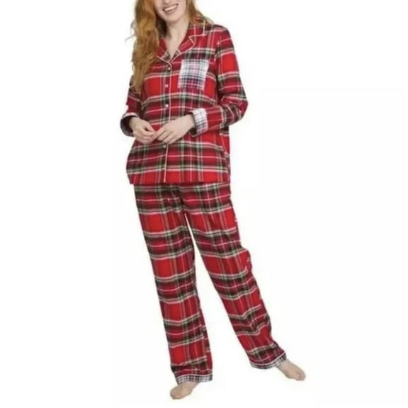 Lands' End Women's 2-Pieve Flannel Pajama Set XXL