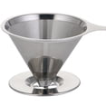 thumbnail image 4 of Filtro de café hecho a mano de acero inoxidable 304, filtro de té, filtro de malla, filtro de papel gratuito, embudo de taza, gotas de filtro de café nórdico, 4 of 4