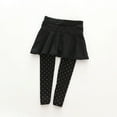 thumbnail image 1 of Baby Kids Girl Warmer Wool Polka Dot Culotte Legging Trousers Pantskirt, 1 of 2