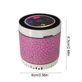 thumbnail image 3 of Wireless Outdoor Portable Mini Bluetooth Speaker with RGB Lights, Deep Bass, Hands-Free Calls, Radio, 10M Range, 4H Playtime Pink, 3 of 6