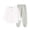 Gray, variant on 2 Piece Sets for Girls Back to School Uniform Long Sleeve Tops Joggers Pants Casual Sports Outfit 0-8Y