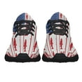 thumbnail image 5 of Fishing Fish Stipes American flag Shoes Sneakers Black Size 6, 5 of 7