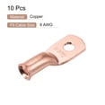 thumbnail image 3 of Uxcell Battery Cable Ends 8 AWG Tubular Ring Terminals Closed End Crimp Connectors Bare Copper Eyelet 10 Pcs, 3 of 5