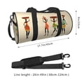 thumbnail image 2 of Fotbe African Women Bolsa Deportiva de Lona Plegable con Estampado, Bolsa de Gimnasio con Bolsillo Seco/Húmedo, Bolsa de Viaje Ultraligera de Gran Capacidad, 2 of 6