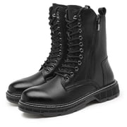 Men's Boots Fashion High Top Motorcycle Boots Waterproof Boots for Men