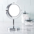 thumbnail image 1 of Home Trend Lighted Vanity Mirror 10", Chrome, 1 of 5