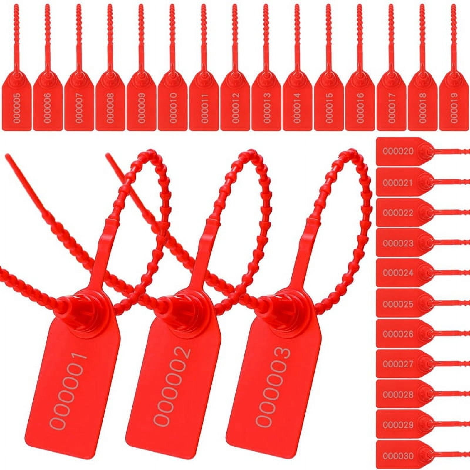 Uline Plastic Truck Seals | Tamper Evident; Each Seal is Numbered