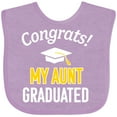 thumbnail image 3 of Inktastic Congrats My Aunt Graduated with Cap Boys or Girls Baby Bib, 3 of 4