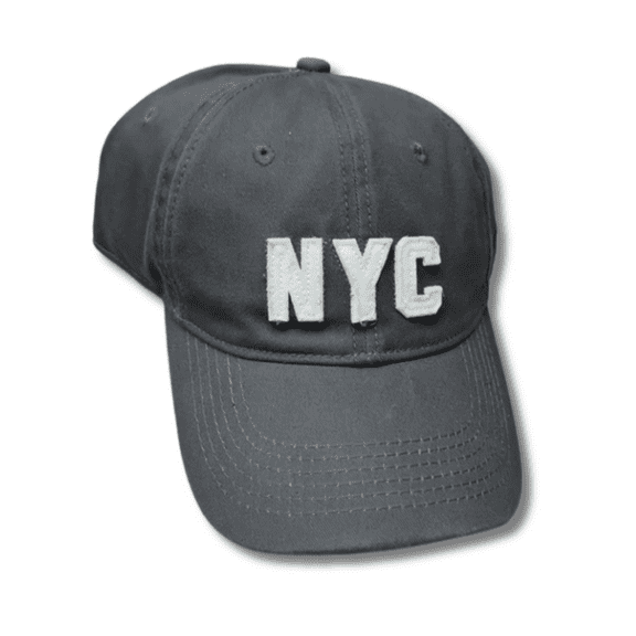 Unisex NYC Embroidered Adjustable Baseball Cap – Dark Gray