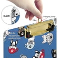 thumbnail image 4 of FMSHPON Cute French Bulldog Pugs Pattern Clipboard Hardboard Wood Nursing Clip Board and Pull for Standard A4 Letter 13x9 inches, 4 of 5