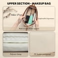 thumbnail image 3 of Joyero y bolsa de maquillaje Lumayina 2 en 1 con espejo blanco, 3 of 9