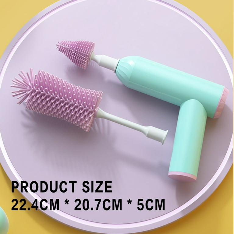 Silicone Electric Baby Bottle Brush Electric Cup Cleaning Brush for Beer  Growler Vacuum Mug Cleaning 