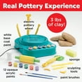 thumbnail image 3 of Faber-Castell Pottery Studio - Kids Pottery Wheel Kit for Ages 8+, Complete Pottery Wheel and Painting Kit for Beginners, 3 lbs of Sculpting Clay and Tools, 3 of 7