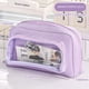 thumbnail image 2 of Caja de Papelería de la Caja de Lápiz Visible de Gran Capacidad Transparente, Adecuada para los Casos de Lápiz Masculinos Y Femeninos para los Estudiantes de la Escuela Media Y Secundaria, 2 of 3