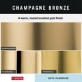 thumbnail image 6 of Delta Faucet Stryke Double Towel Hook  Champagne Bronze Bathroom Accessories 77638-cz, 6 of 9