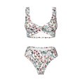 thumbnail image 5 of Honeii Christmas Elements Print Women’s Bikini Set,Two Piece Swimsuit Bathing Suits,Stylish High Elasticity Swimwear for Beach and Pool, 5 of 7