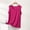 Hot Pink, variant on Women Pajama Tops Solid Summer Crew Neck Sleeveless Loose Casual Tank Loungewear Sleep Top