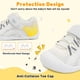 thumbnail image 2 of Zapatos FEETCITY Baby First Walking, punta ancha, blancos, de 6 a 12 meses, 2 of 7