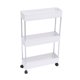 thumbnail image 2 of Estante De Piso Estante De Almacenamiento De Múltiples Capas Soporte De Carrito Estante De Almacenamiento Móvil Organizador Con Ruedas Para Cocina Dormitorio Baño Moyic HA027801-02, 2 of 6