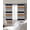 Navy Blue, Orange, Grey, variant on Orange Grey Striped Blackout Curtains for Bedroom/Living Room, Thermal Insulated Kitchen Curtains, Farmhouse Stripes Modern Abstract Art Grommet Darkening Window Treatment Drapes 52"x63"x2