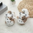 thumbnail image 2 of Yindaity Toddler Boy Slippers Toddler Kids Slippers Bunny Design Indoor Plush Shoes(Beige,5), 2 of 6
