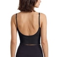 thumbnail image 2 of Gustave Women Cami Bras Seamless Padded Yoga Bralettes Wirefree Workout Sports Bra Comfort Camisole Spaghetti Strap Crop Tops "Black", 2 of 10