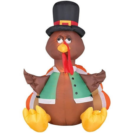 Happy Turkey Airblown Halloween Decoration