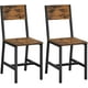 thumbnail image 5 of VASAGLE Juego de 2 Sillas de Comedor, Taburetes de Cocina, Estilo Industrial, para Comedor, Salón, Cocina, Marco de Acero, Marrón Rústico y Negro, 5 of 5