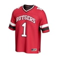 thumbnail image 2 of Unisex GameDay Greats #1 Scarlet Rutgers Scarlet Knights Lightweight Collegiate Football Fashion Jersey, 2 of 4
