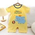 thumbnail image 2 of Newborn Baby Girl Boy Clothes Clearance Cotton Comfy Summer Outfits Short Sleeve Romper Jumpsuit Cute Cartoons Print 3-15M Infant Bodysuit, 2 of 3