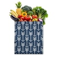 thumbnail image 1 of Sac Fourre-Tout en Toile Rayé Hippie – Sac de Courses Rétro Esthétique Réutilisable, 1 of 6